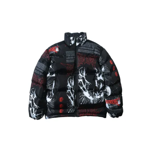 Street Popular Print Thickened Warm Cotton-padded Jacket