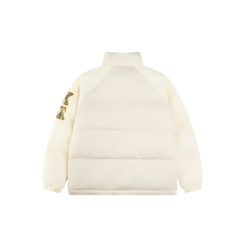 Casual Loose Blended Synthetic Fabrics Quilted Jacket-1