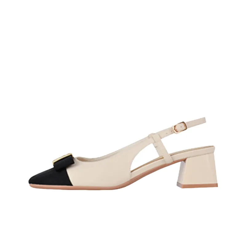 Elegant Contrast Color High Heels-3