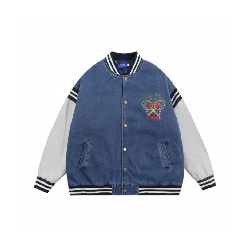 Retro Fashionable Loose Denim Jacket-0