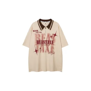Trendy Graffiti Loose Casual Polo Shirt