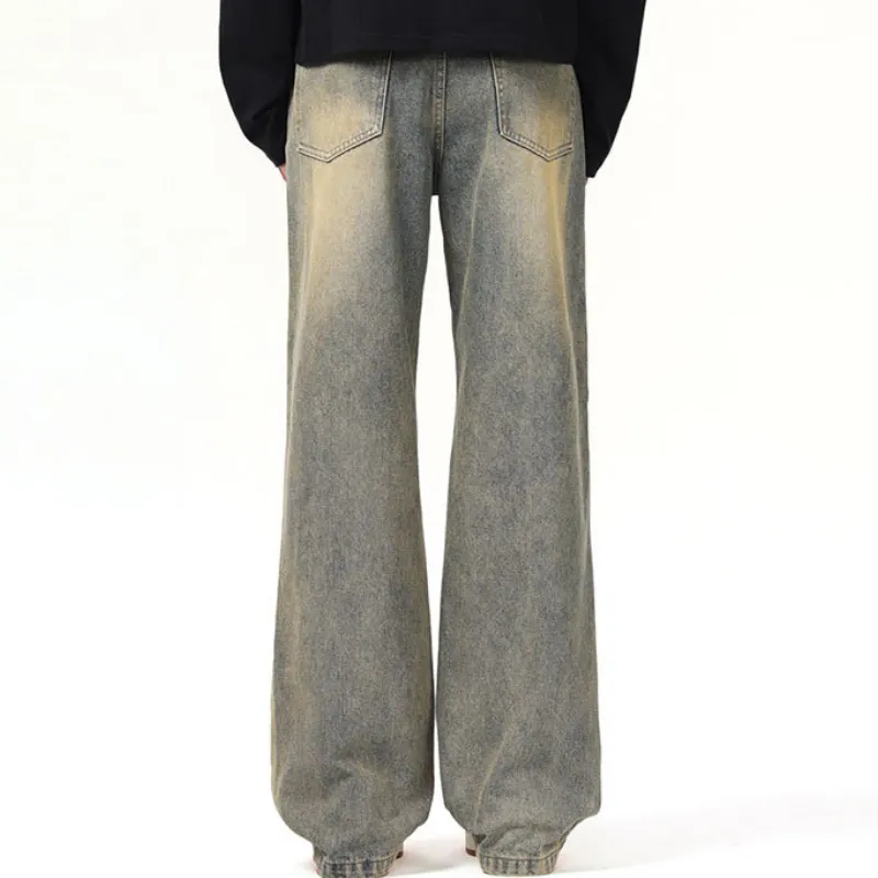 Washed Distress Jeans-3