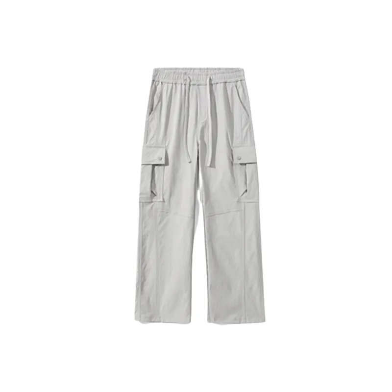 Funky Loose Blended Synthetic Fabrics Cargo Pants-0