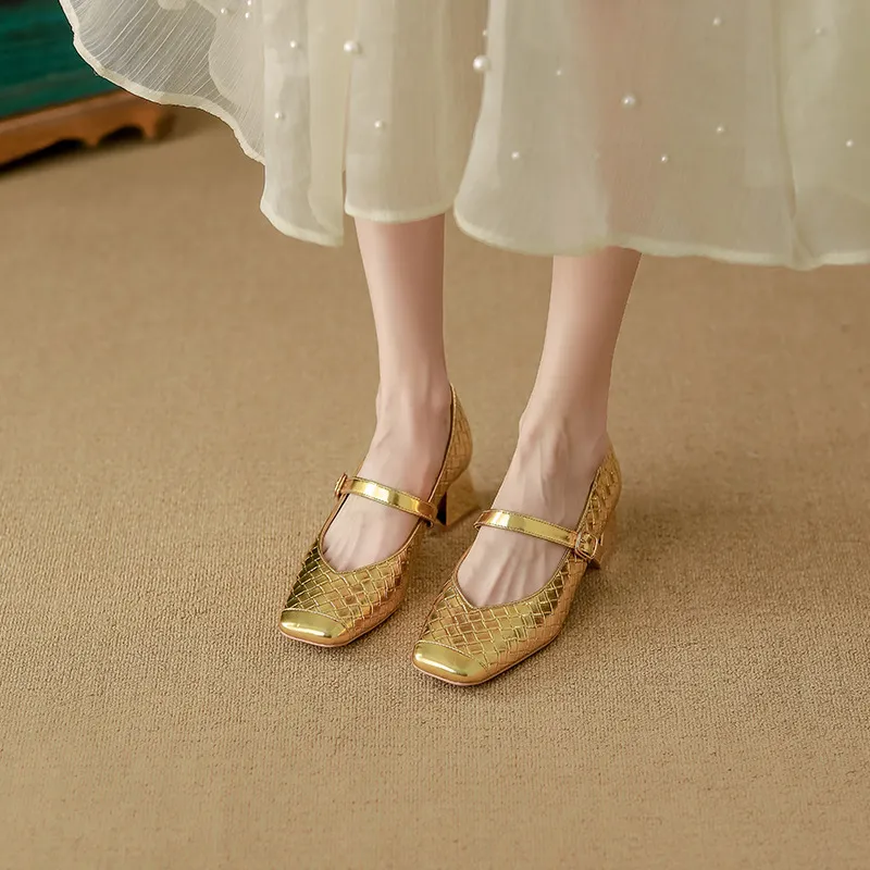 Casual Fashionable Mary Jane Shoes-1