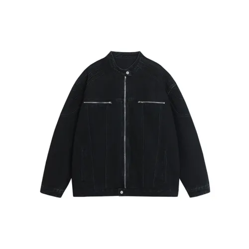Washed Distress Denim Jacket