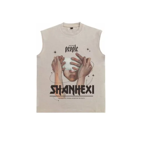 Creative Pattern Print Sleeveless T-Shirt