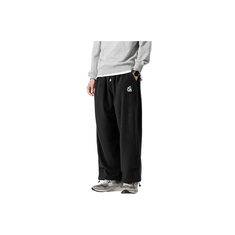 Fashionable Straight Leg Knit Sweatpants-0