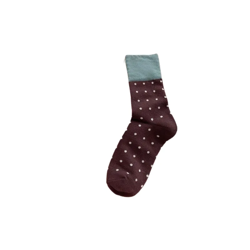 Fashionable Simple 100% Cotton Mid Calf Sock-1