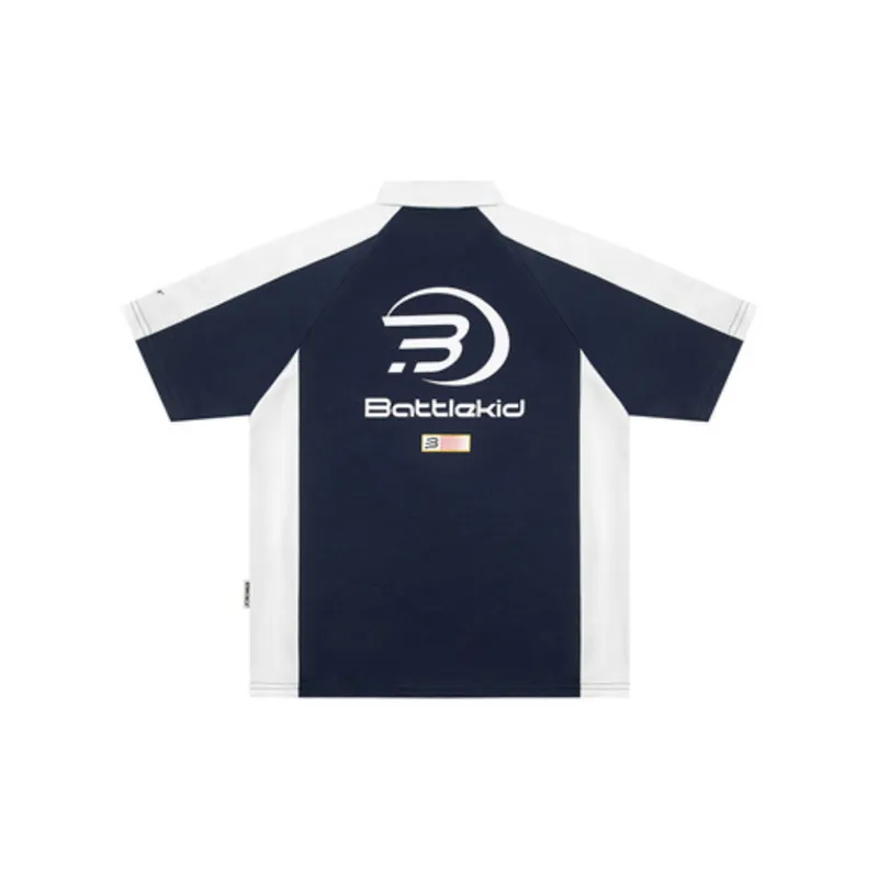 Retro Trendy Stitching Polo Shirt-7