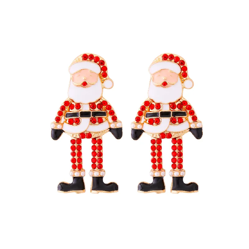 Cute Cartoon Christmas Earring-0