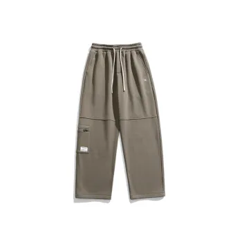 Fleece lined and Thickened Straight Casual Pants
