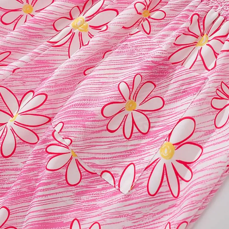 Basics Ditsy Flora Polyester Casual Shorts-3