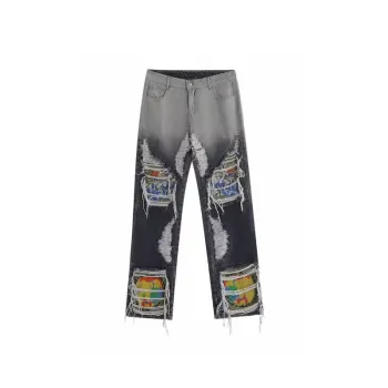 Printed Ins Style Trendy Jeans
