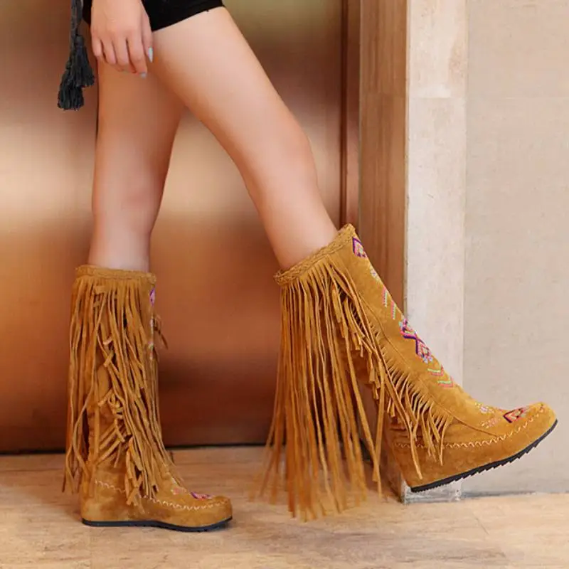 Basics Simple Knee High Boots-2