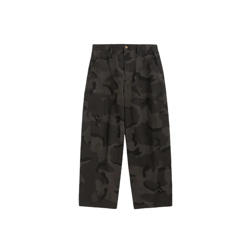 Street Loose Cotton Cargo Pants-0