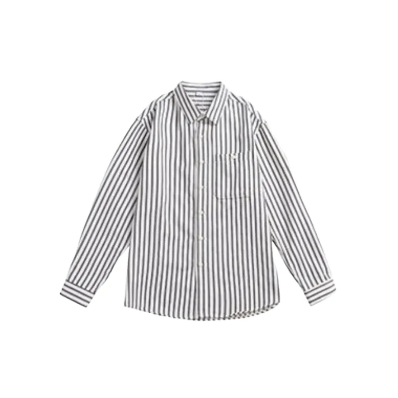 Fashionable Striped Polyester Shirt-0
