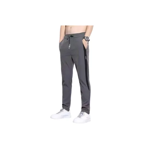 Trendy Thin Ice Silk Breathable Quick-drying Sports Straight Pants