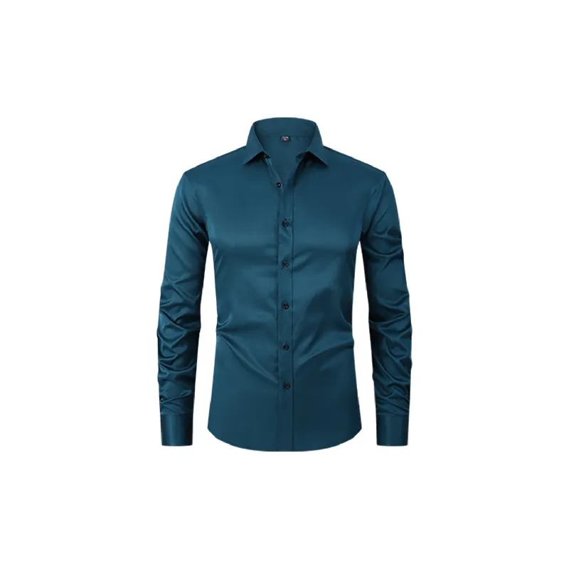 Business Plain Polyester Shirt Unisex-1