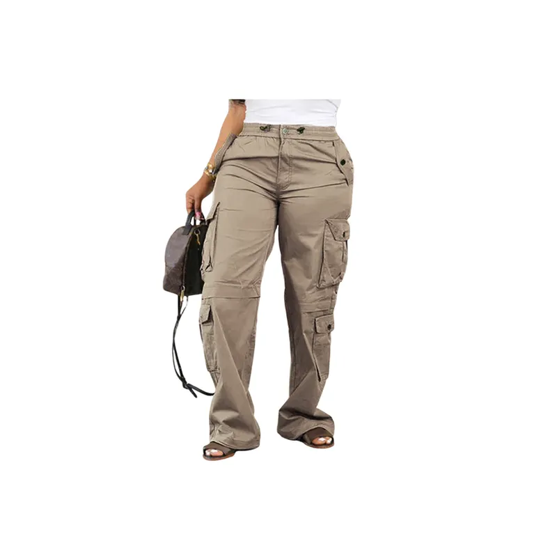 Fashionable Simple Cargo Pants-5