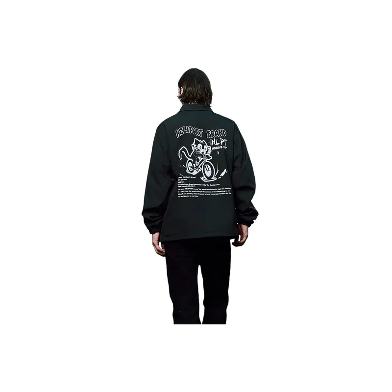 HELIPORT Tarmac Wildcat Game Printed Coach Jacket All Match Loose Charge-5