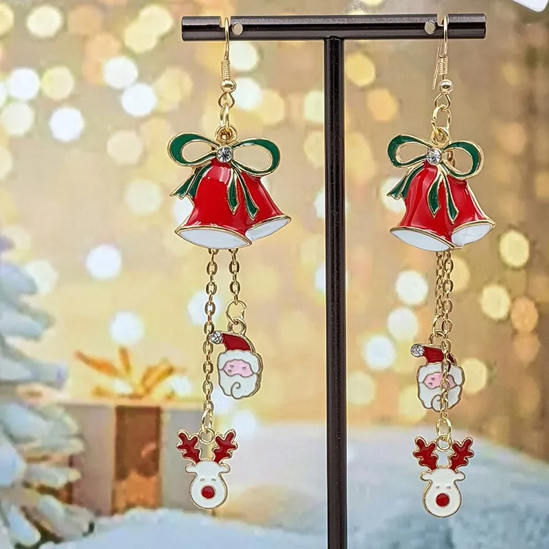 Fashionable Christmas Rhinestone Earring-2