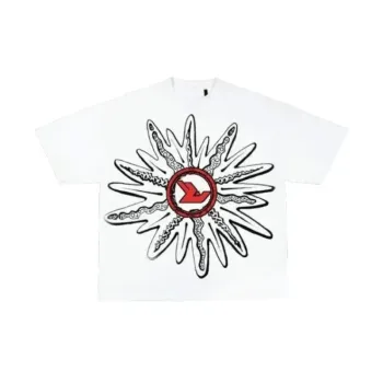 Round Neck Cotton Graphic T Shirt