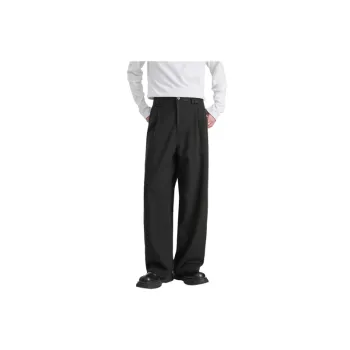 Simple Casual Blended Synthetic Fabrics Casual Pants
