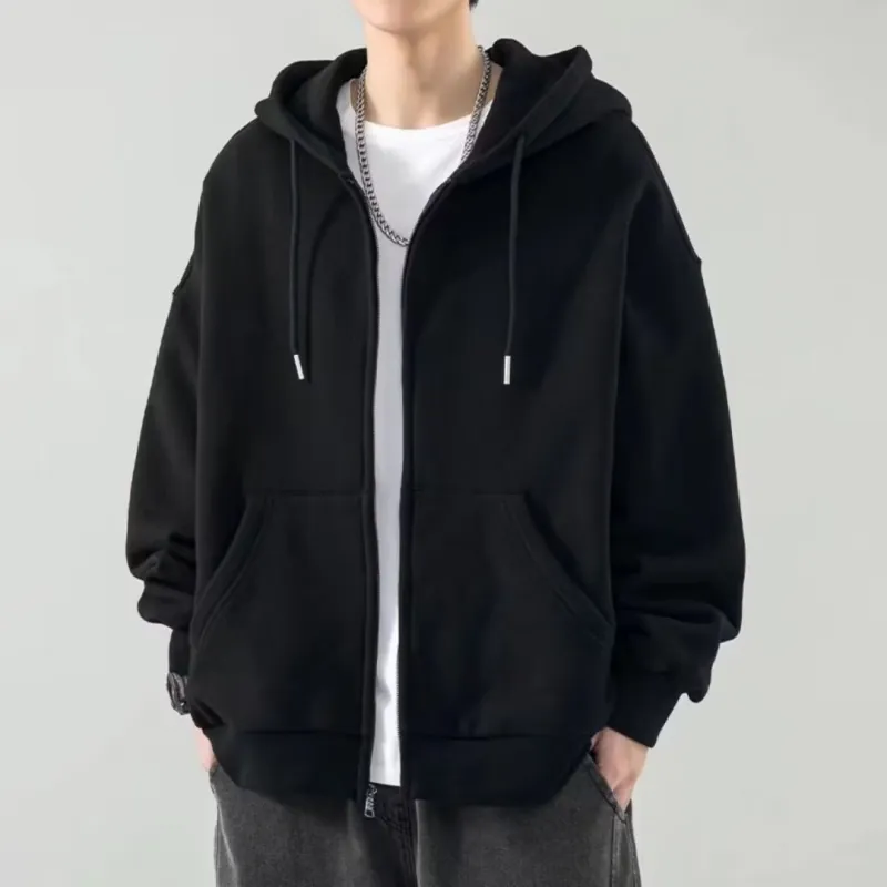 Fashionable Plain Sweatshirt-6