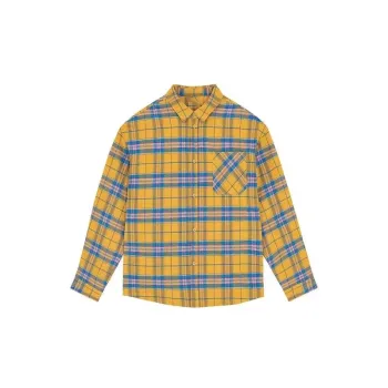 Yellow Versatile Plaid Shirt