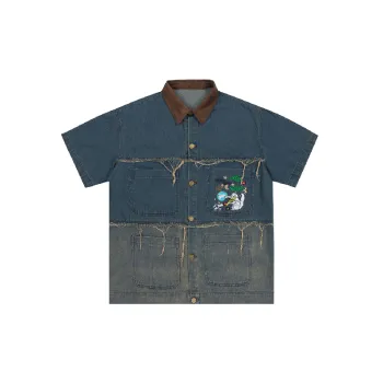 Retro Fringe Denim Shirt