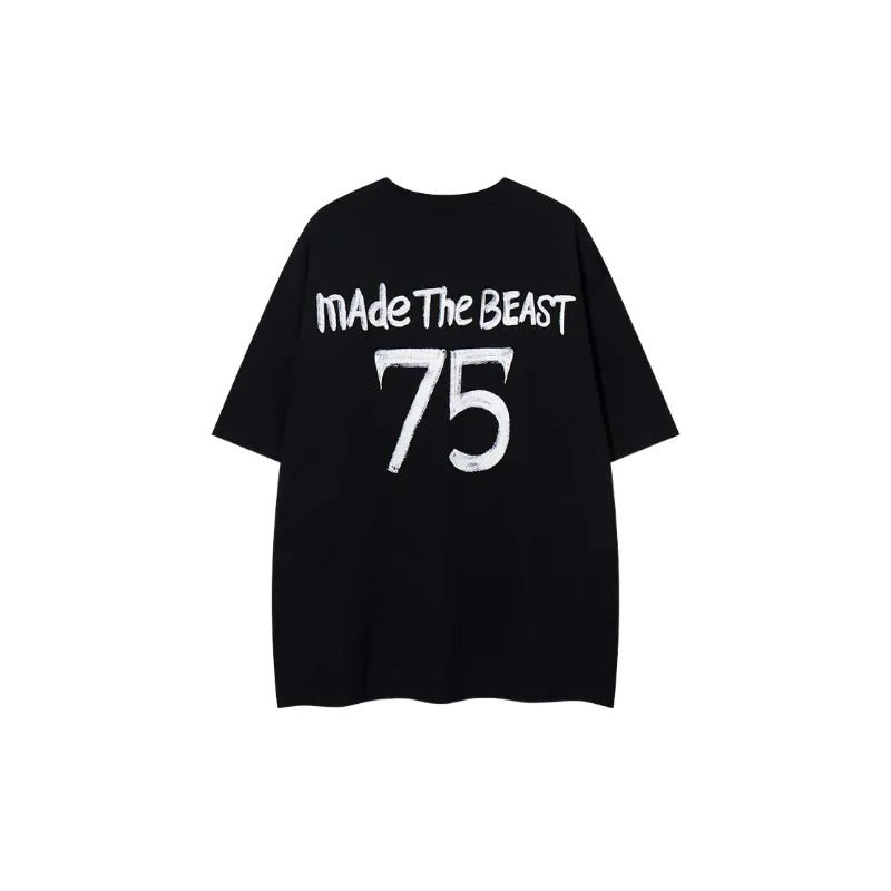 Casual Loose Cotton Blended Fabric T Shirt-3