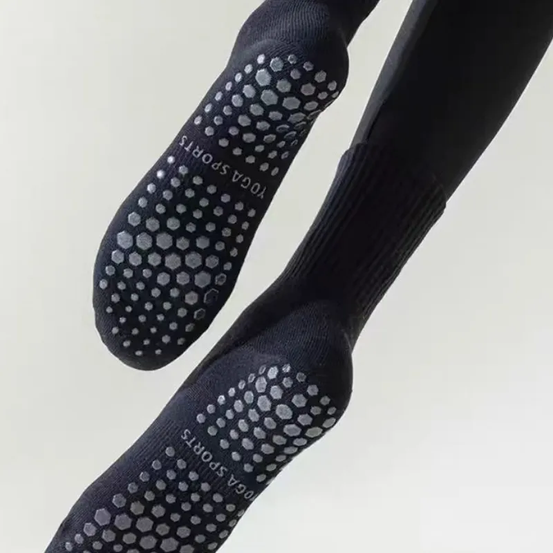 Simple Plain 100% Cotton Mid Calf Sock-3