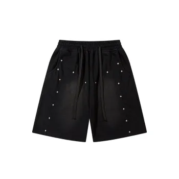 Retro Washed Casual Loose Straight Sports Shorts