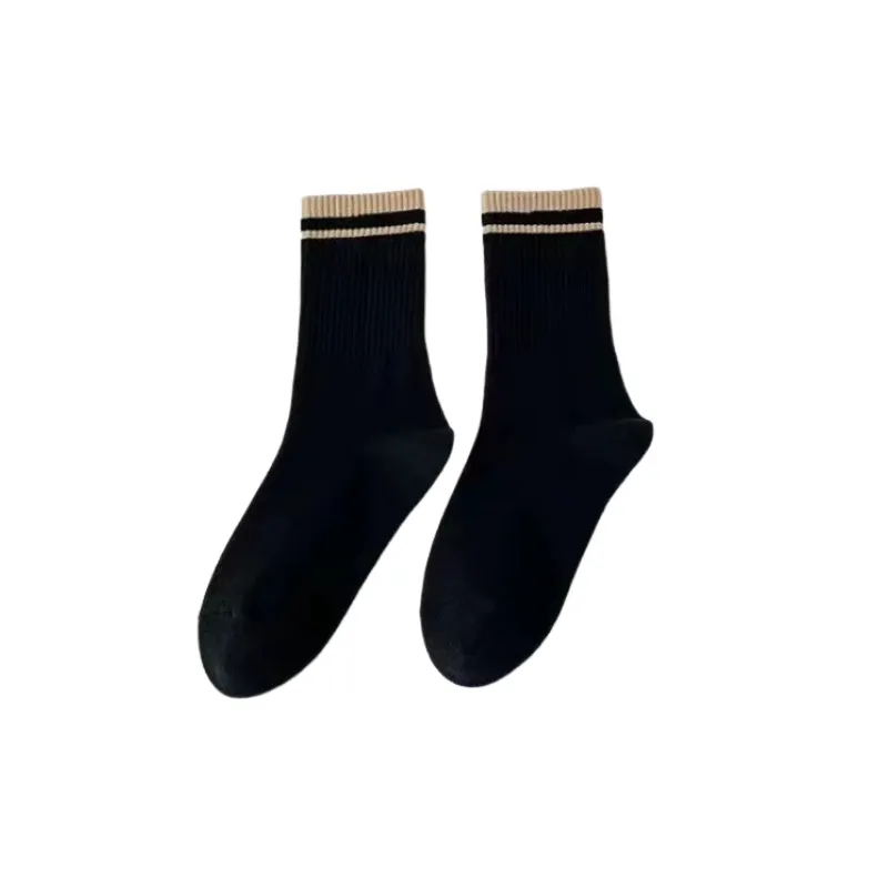 Simple Basics Polyester Cotton Mid Calf Sock-4