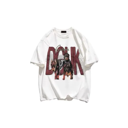 Pure Cotton Trendy Printed Crewneck Short sleeved T shirt