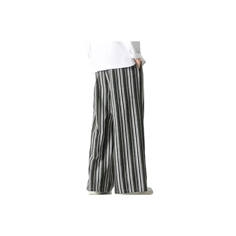 Retro Loose Cotton Blended Fabric Casual Pants-7