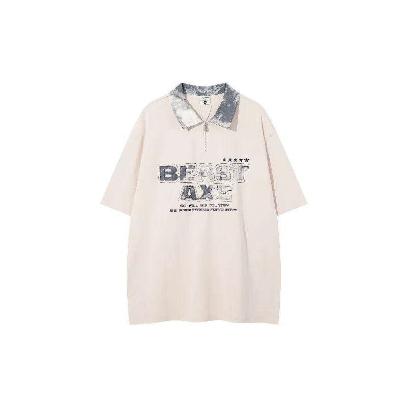 Retro Washed 100% Cotton T Shirt-4