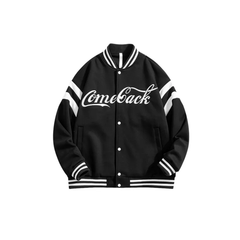 Casual Simple Baseball Jersey-6