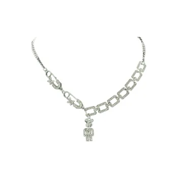 Diamond Studded Pendant Necklace Cubac