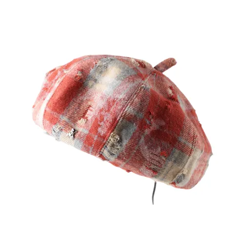 Retro Plaid Beret