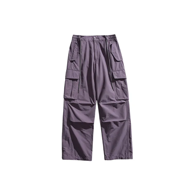 Casual Flare Leg Cotton Cargo Pants-9
