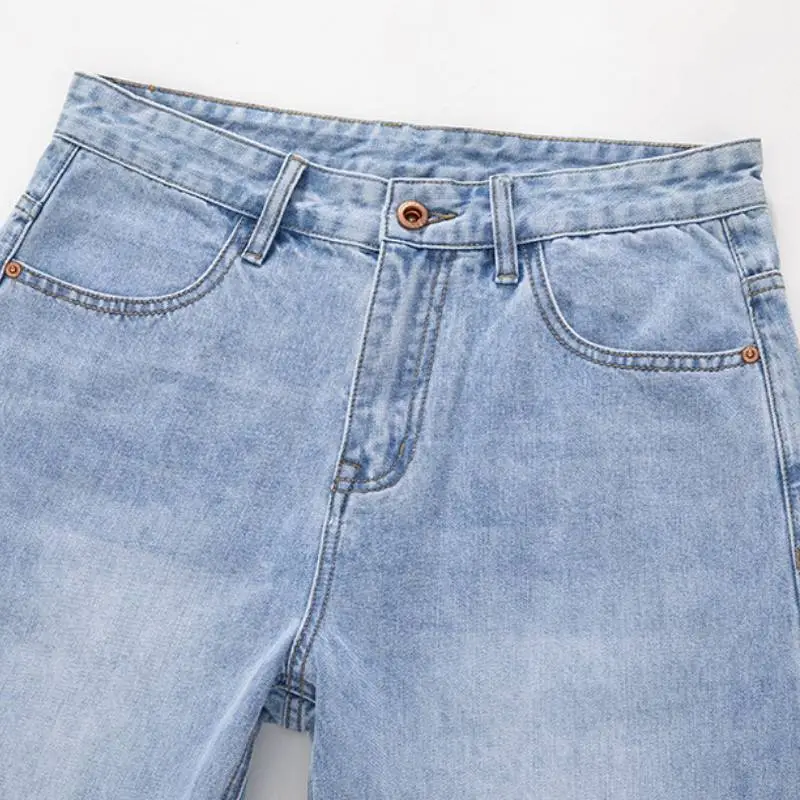 Casual Breathable Denim Shorts-4