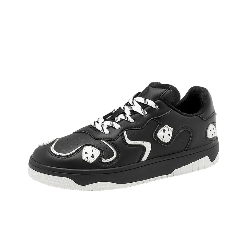 Sporty Skull Skateboarding Shoes-3