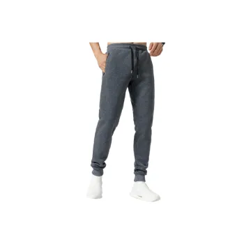 Casual Plain Fleece Sports Pants Man