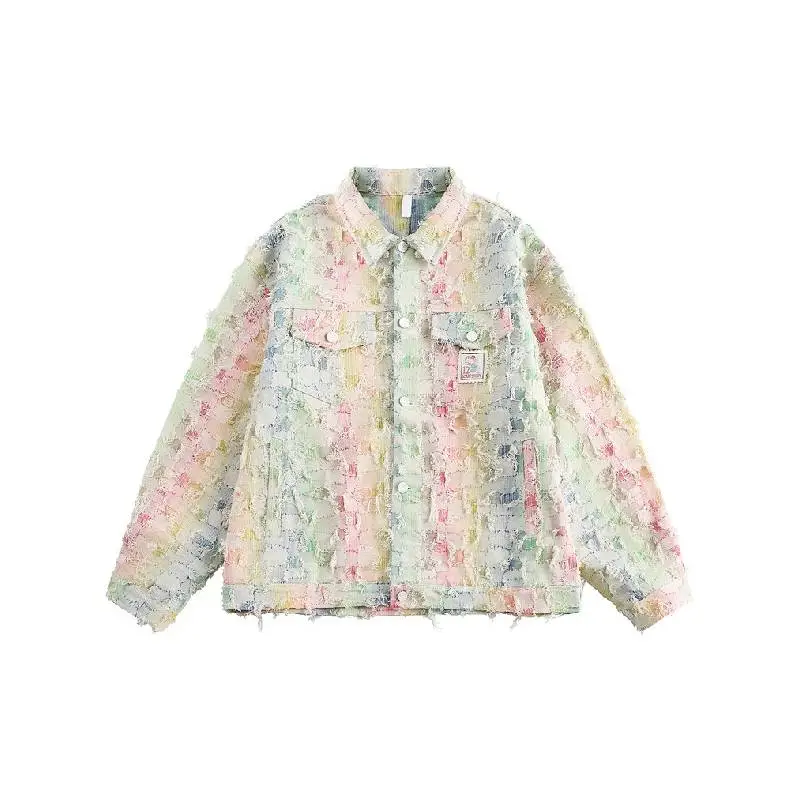 Fashionable Loose Denim Jacket-0