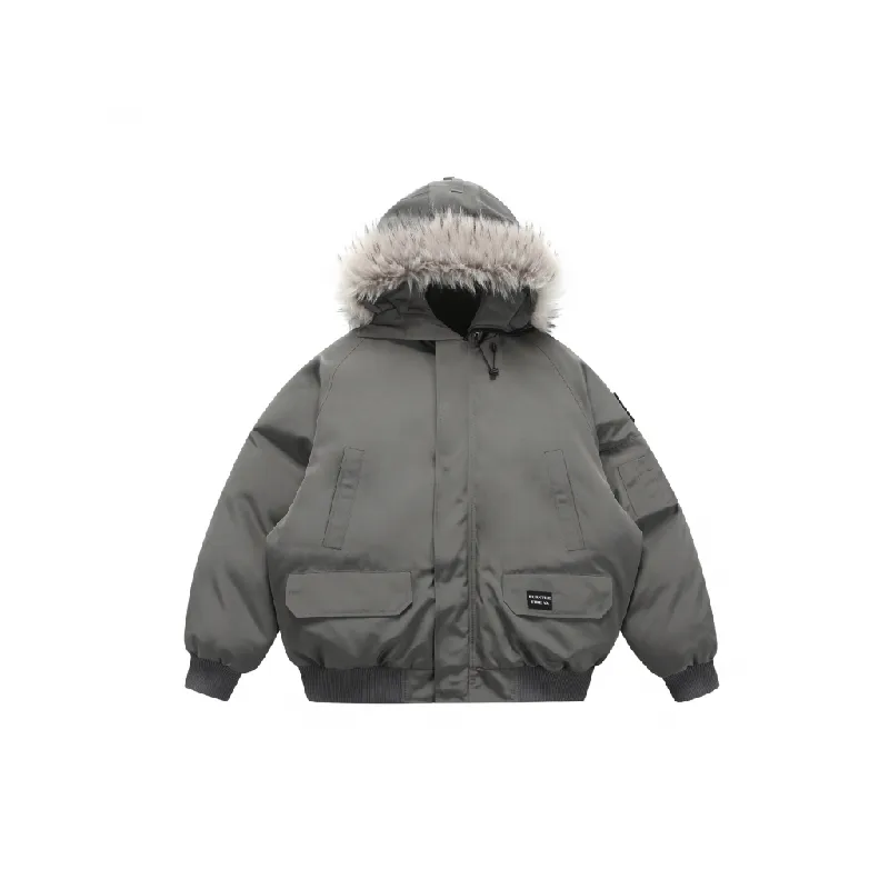 Casual Simple Retro Quilted Jacket-5