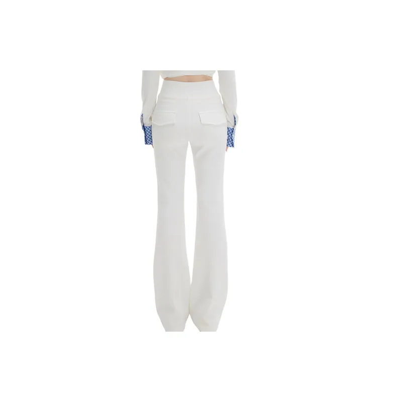 Simple Sporty Cotton Casual Pants Women-2