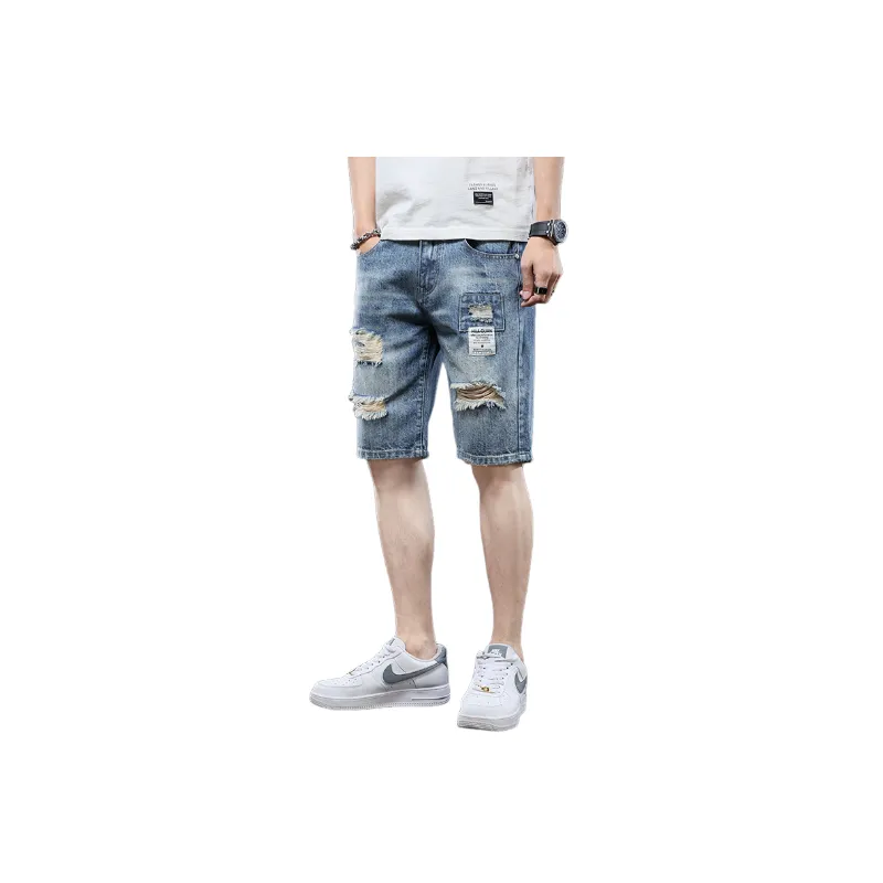 Trendy Casual Denim Short-0