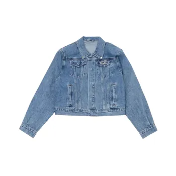 Casual Shoulder Pads Denim Jacket