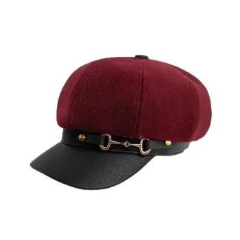 Simple Breathable Peaked Cap Women